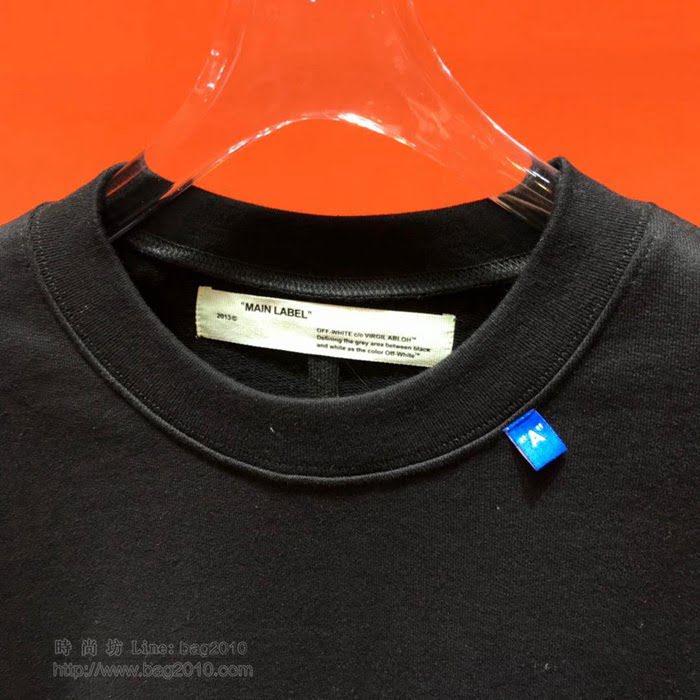 OffWhite男裝 19-20FW新款 最高品質 off圓領衛衣 off黑色套頭男衛衣 男士秋季新款單品  tzy2272